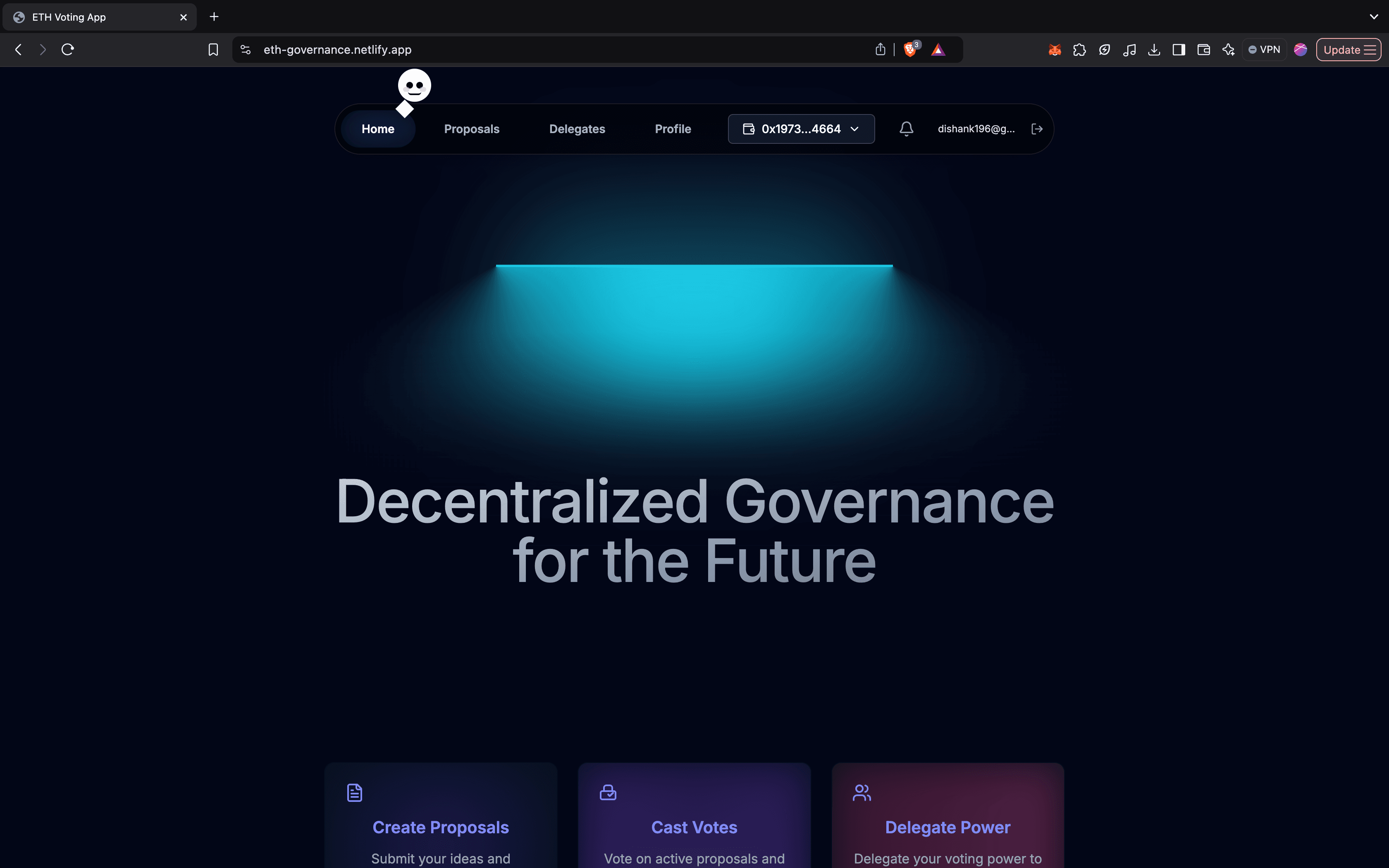 Ethereum based Decentralized Voting System